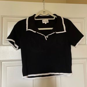 Cropped Knit Top
